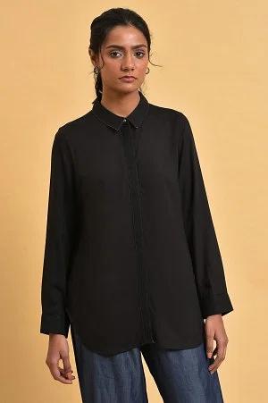 black rayon women western shirt