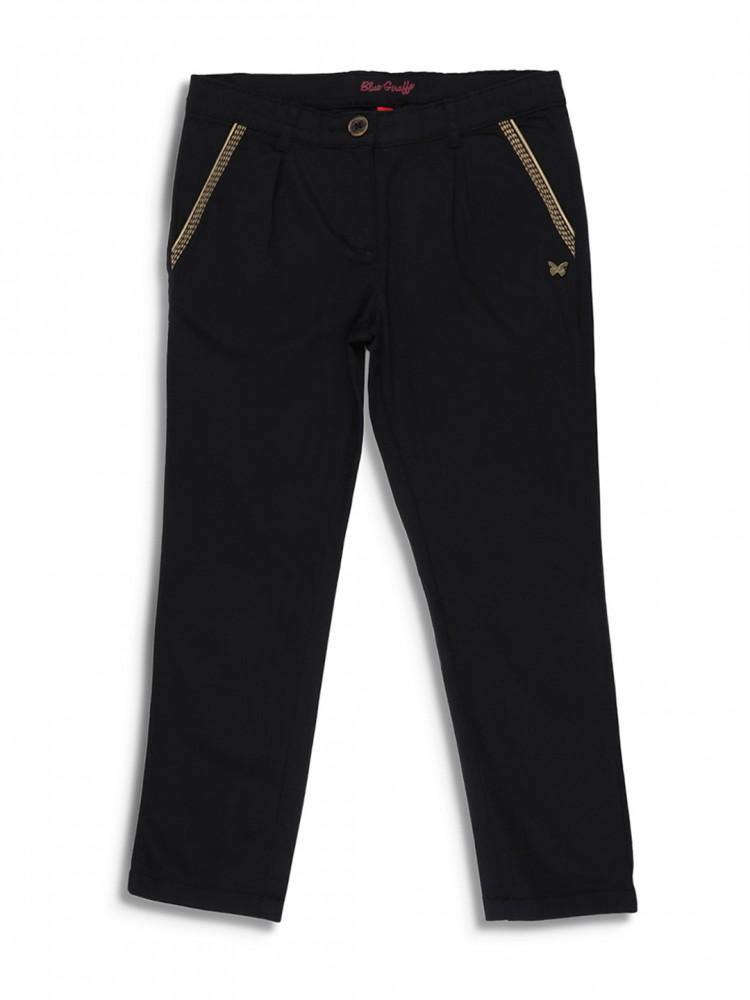 black regular fit trouser