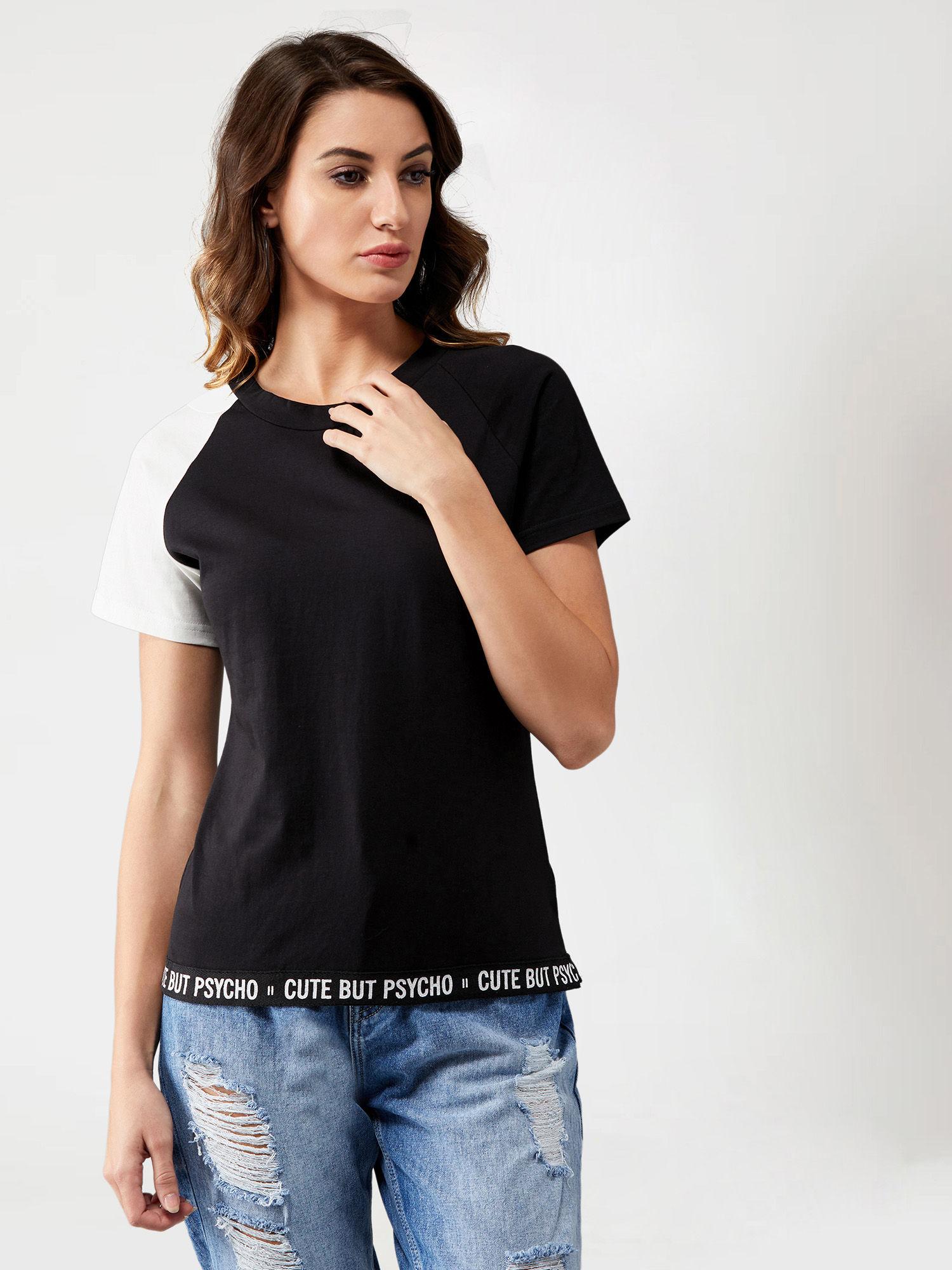 black regular t-shirt