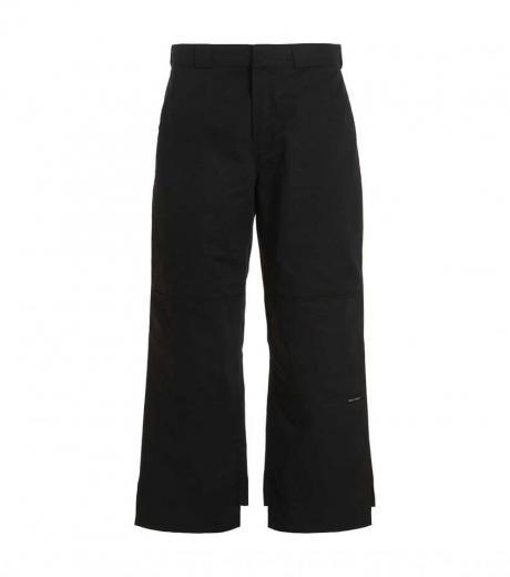 black reversed waistband pants