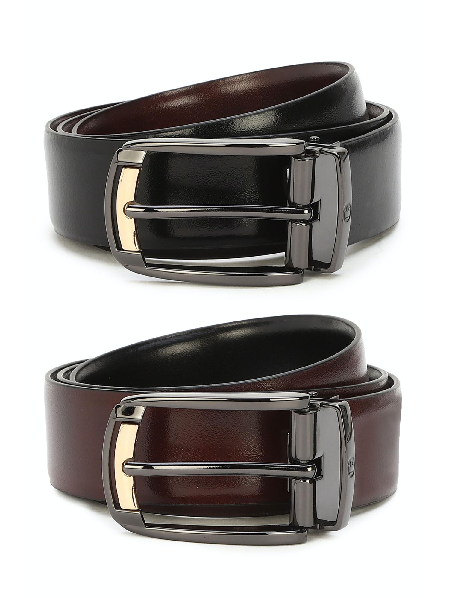 black reversible belt