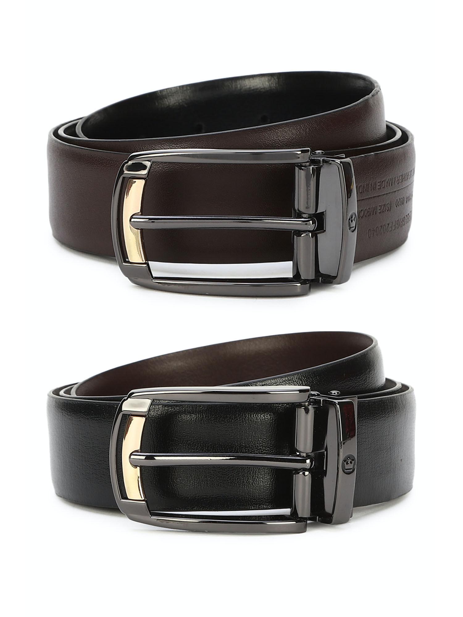 black reversible belt