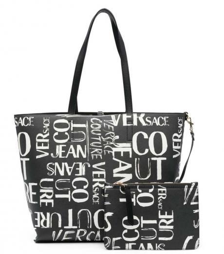 black reversible medium tote