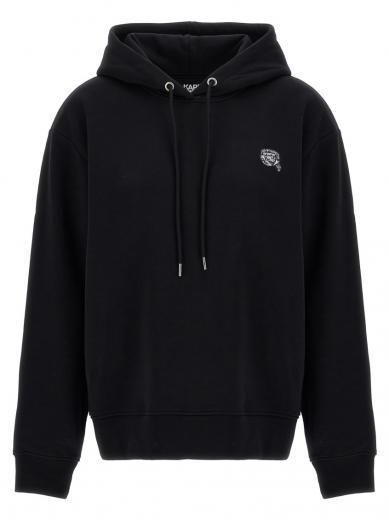 black rhinestones hoodie