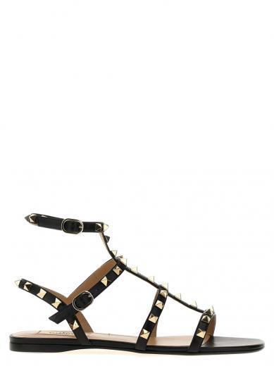 black rockstud sandals