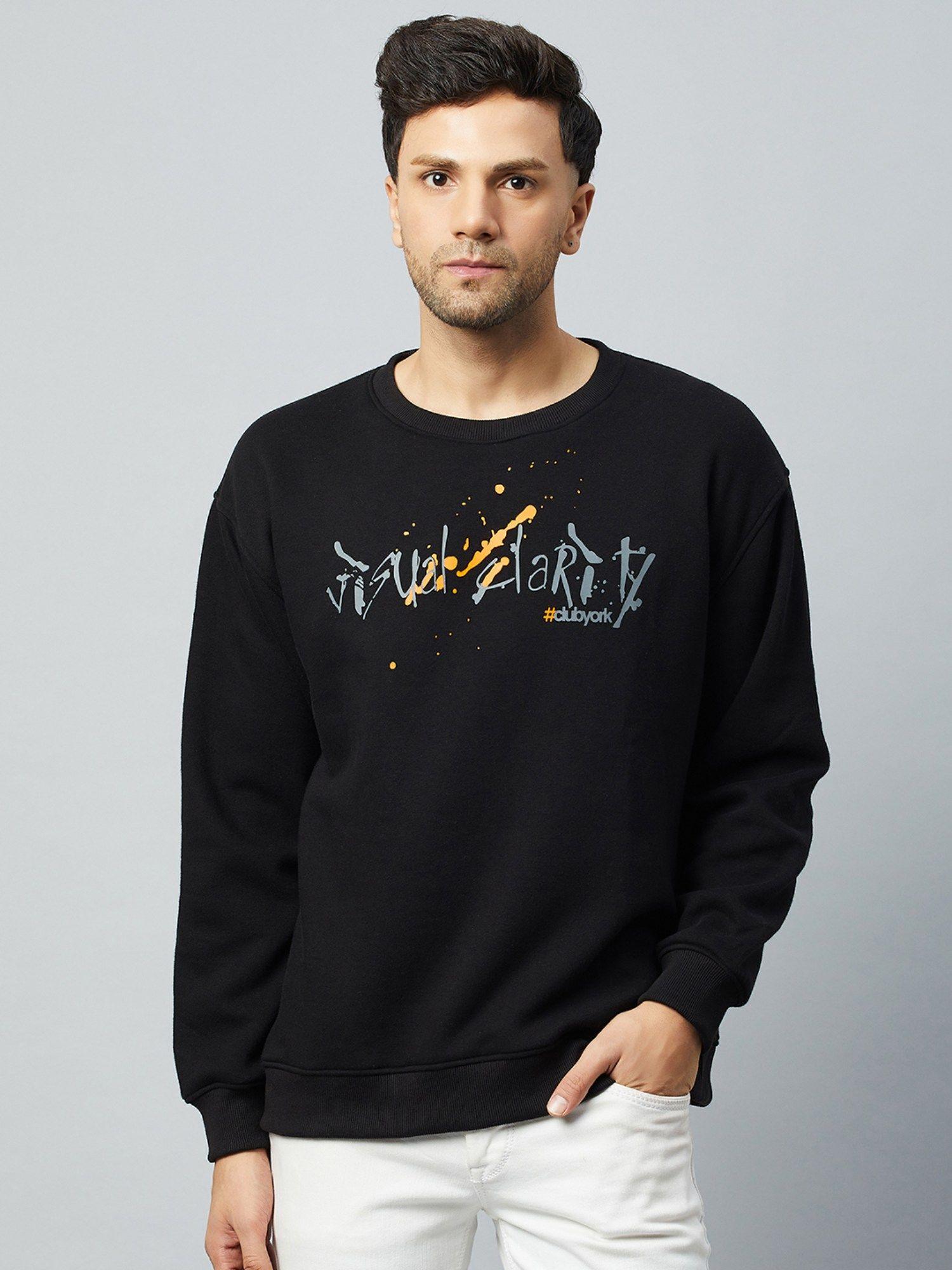 black round neck sweatshirt