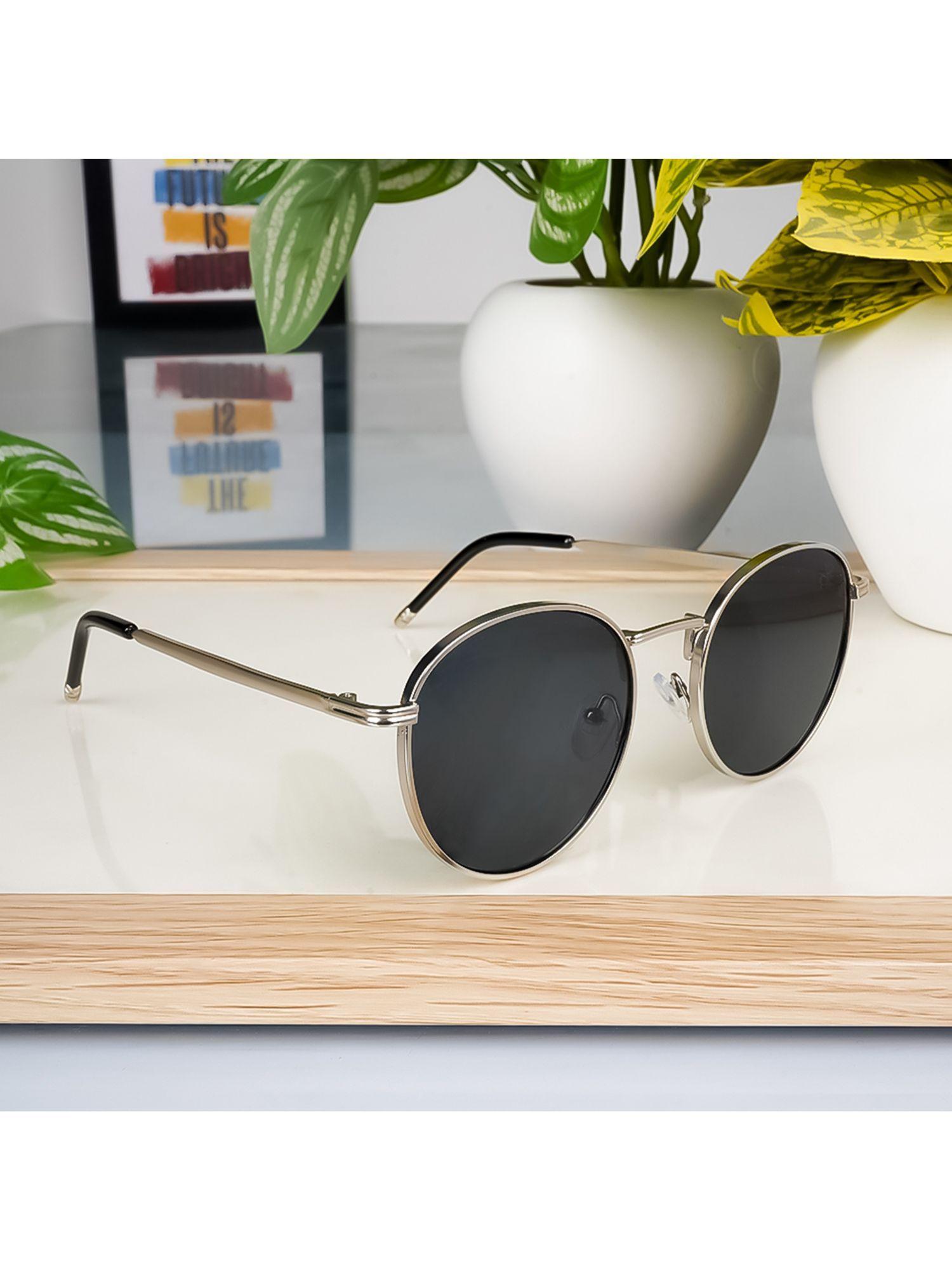 black round sunglass for unisex (1915mg3622)