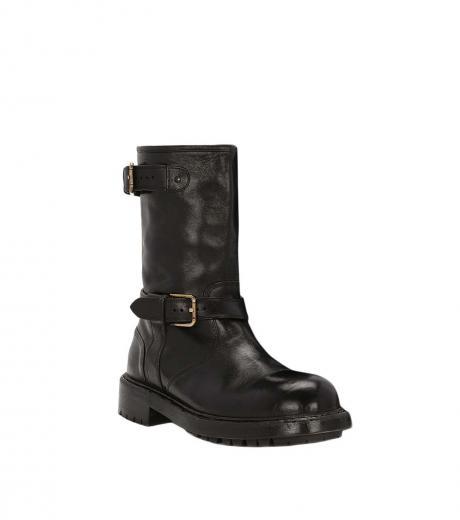 black round toe boot