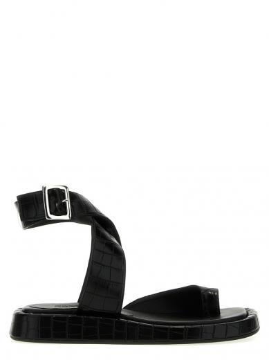 black roxanne sandals