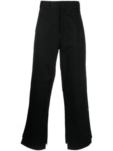 black sartorial waist pants