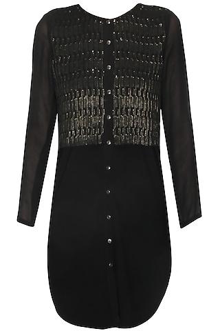 black sequins civil lines embellished tunic