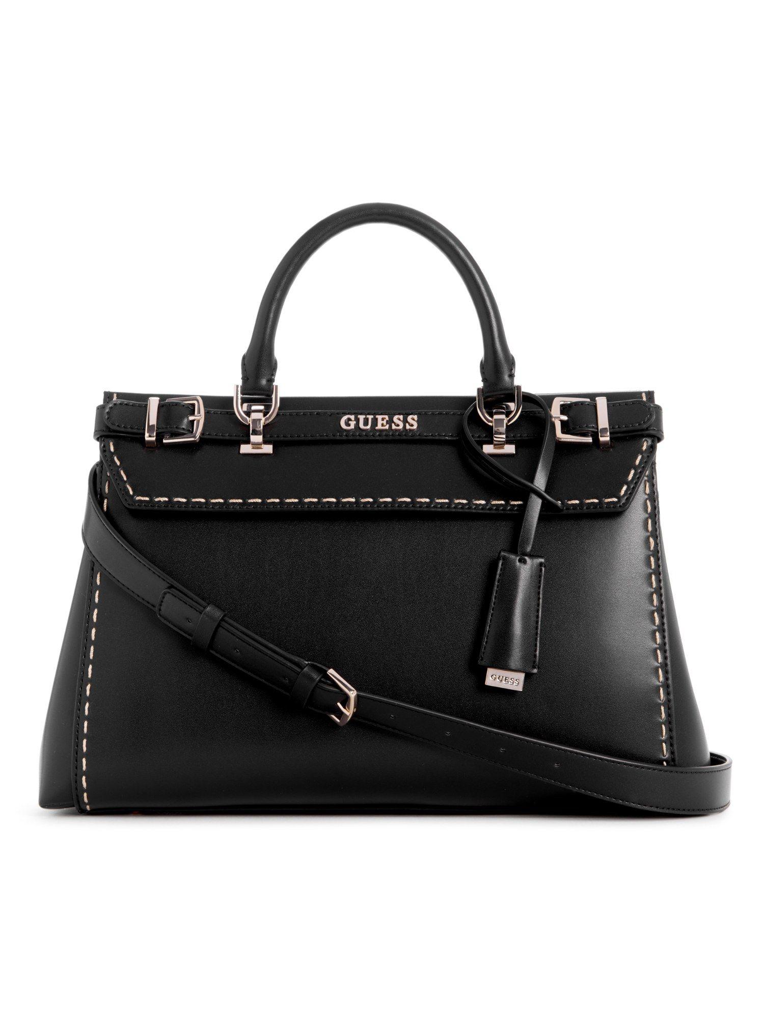 black sestri luxury satchel bag