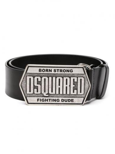 black signature buckle belt