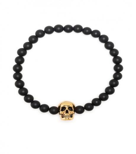 black skull beaded bracelet