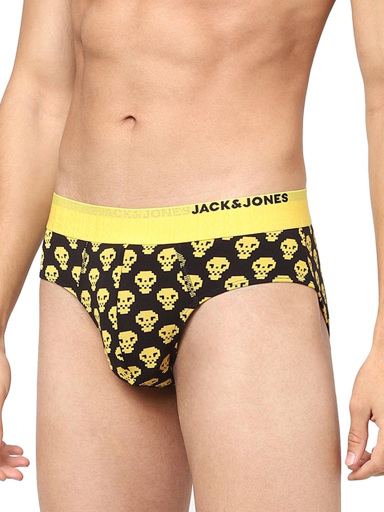 black skull print briefs