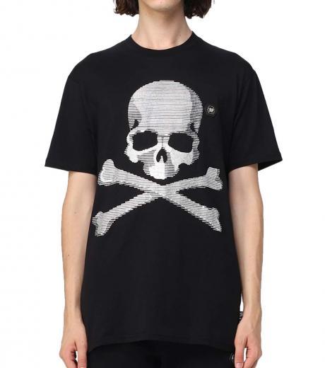 black skull print t-shirt