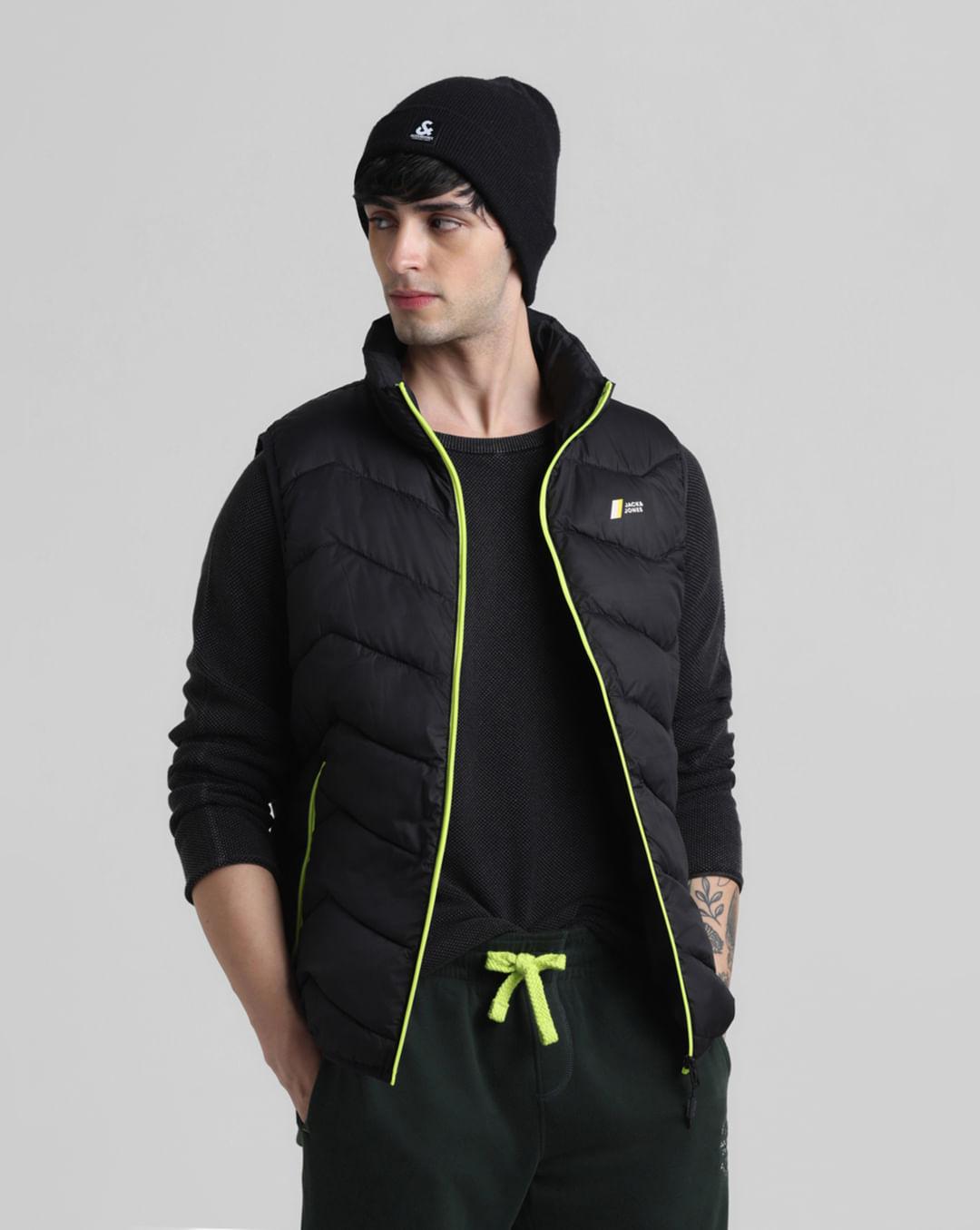 black sleeves puffer bodywarmer