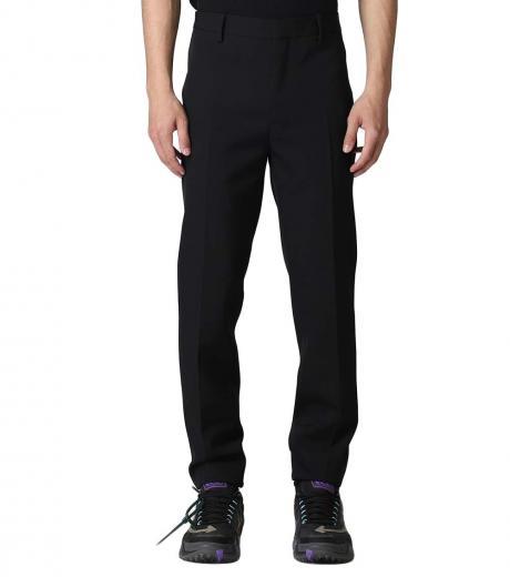 black slim fit pants