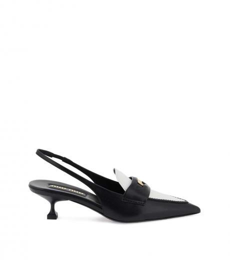 black slingback pumps