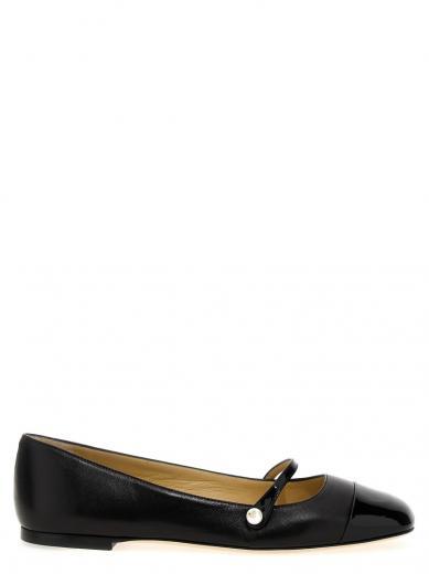 black slip on ballet flats