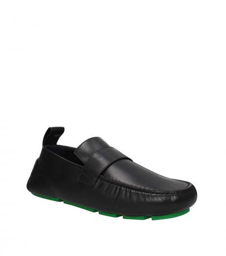black slip on loafers