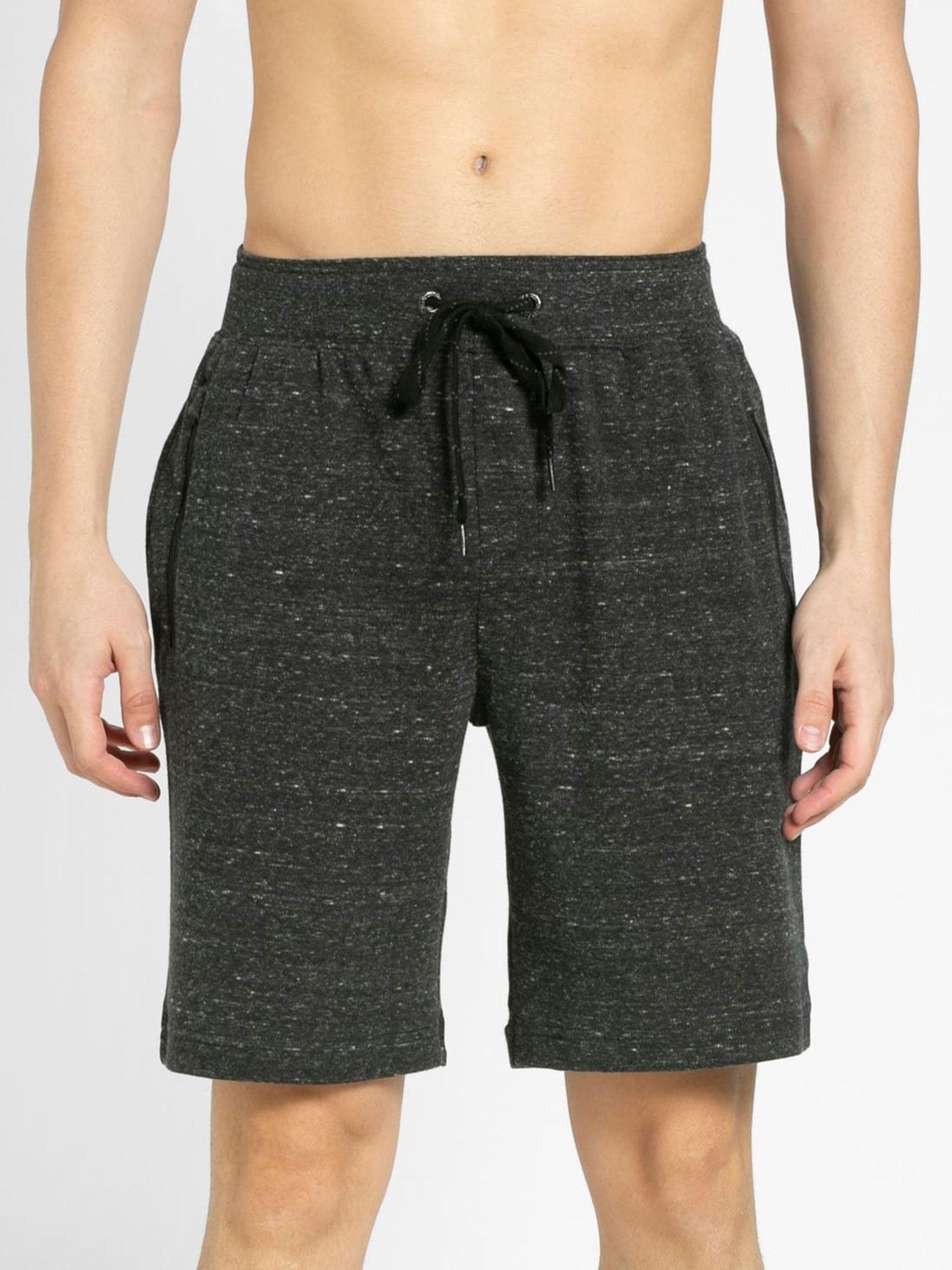 black snow melange straight fit shorts