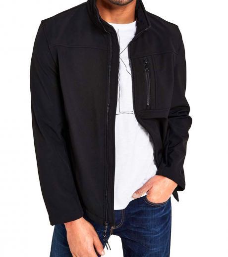 black soft shell jacket