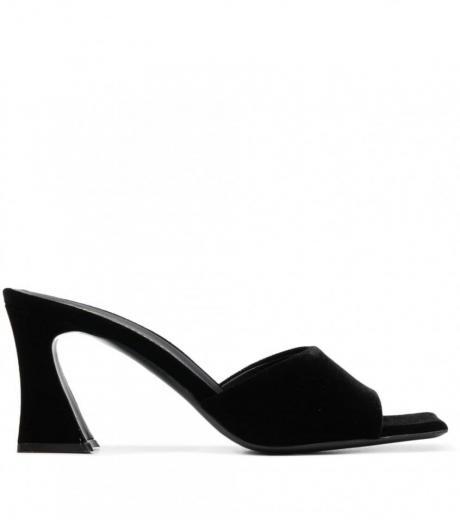 black solhene velvet heels