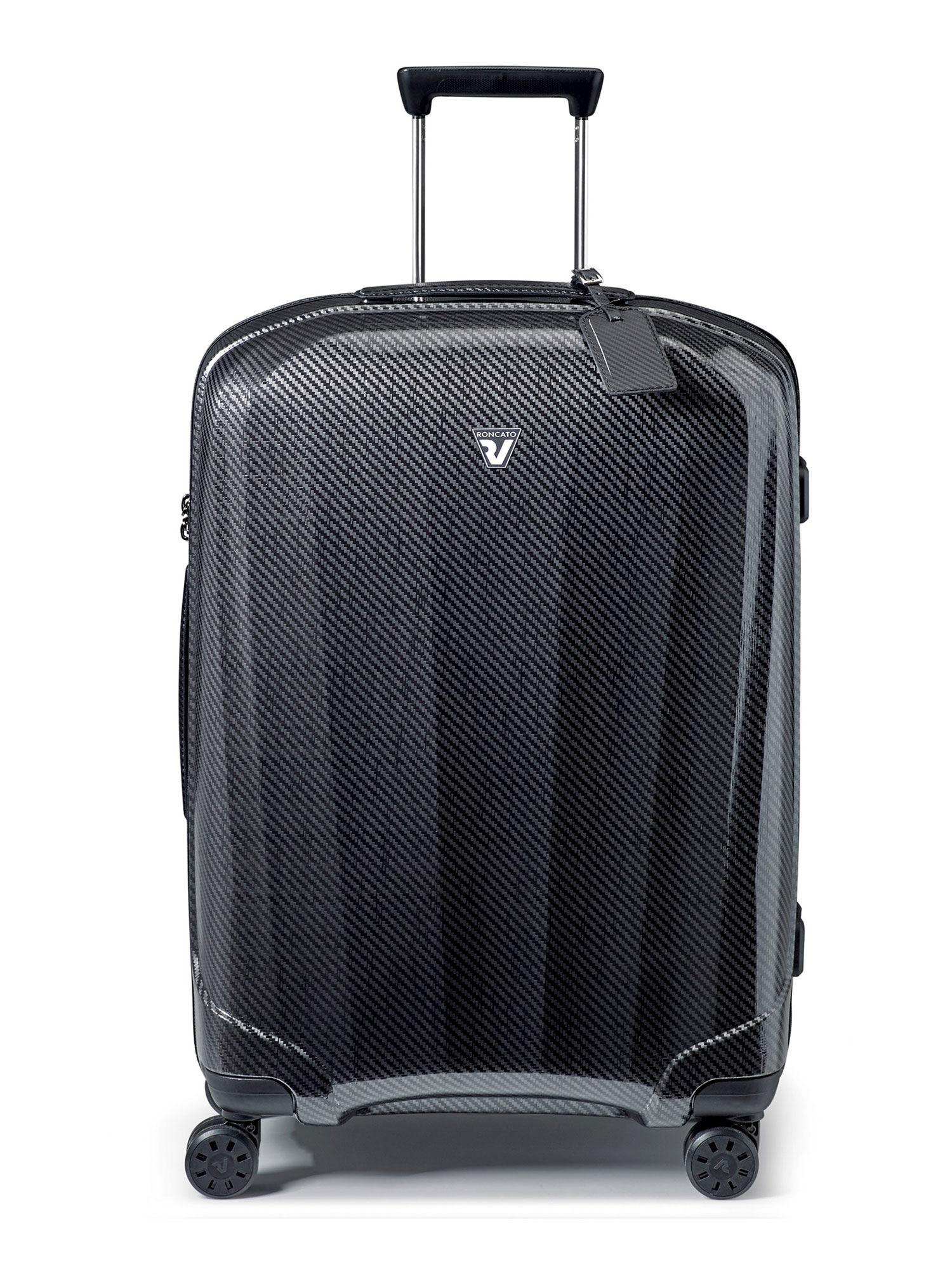 black solid/plain luggage and travel bag