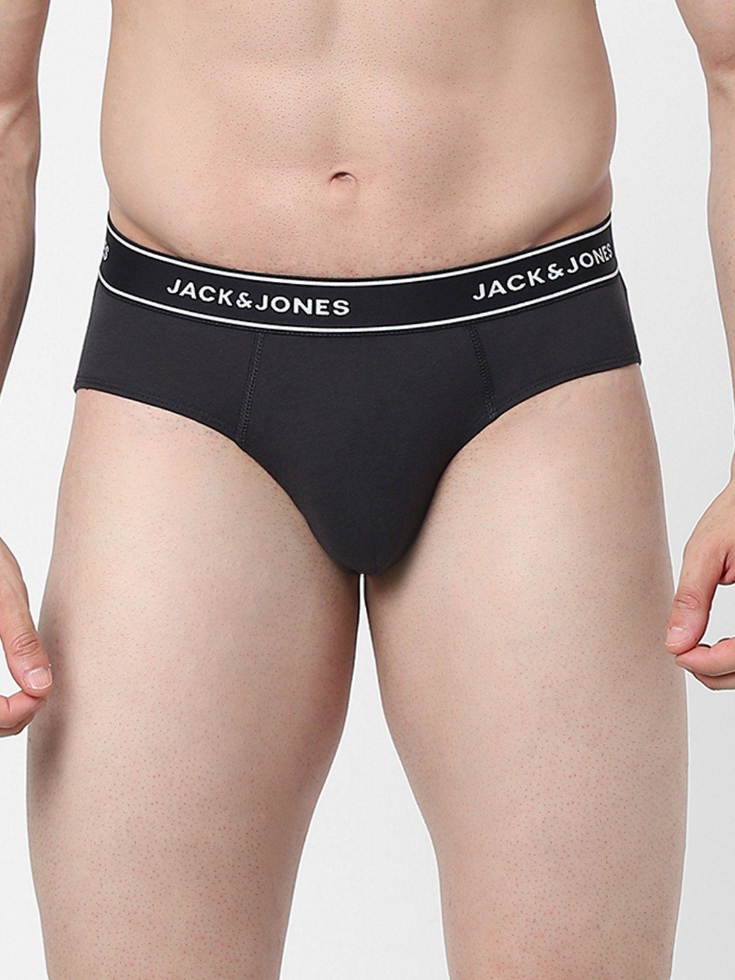 black solid briefs