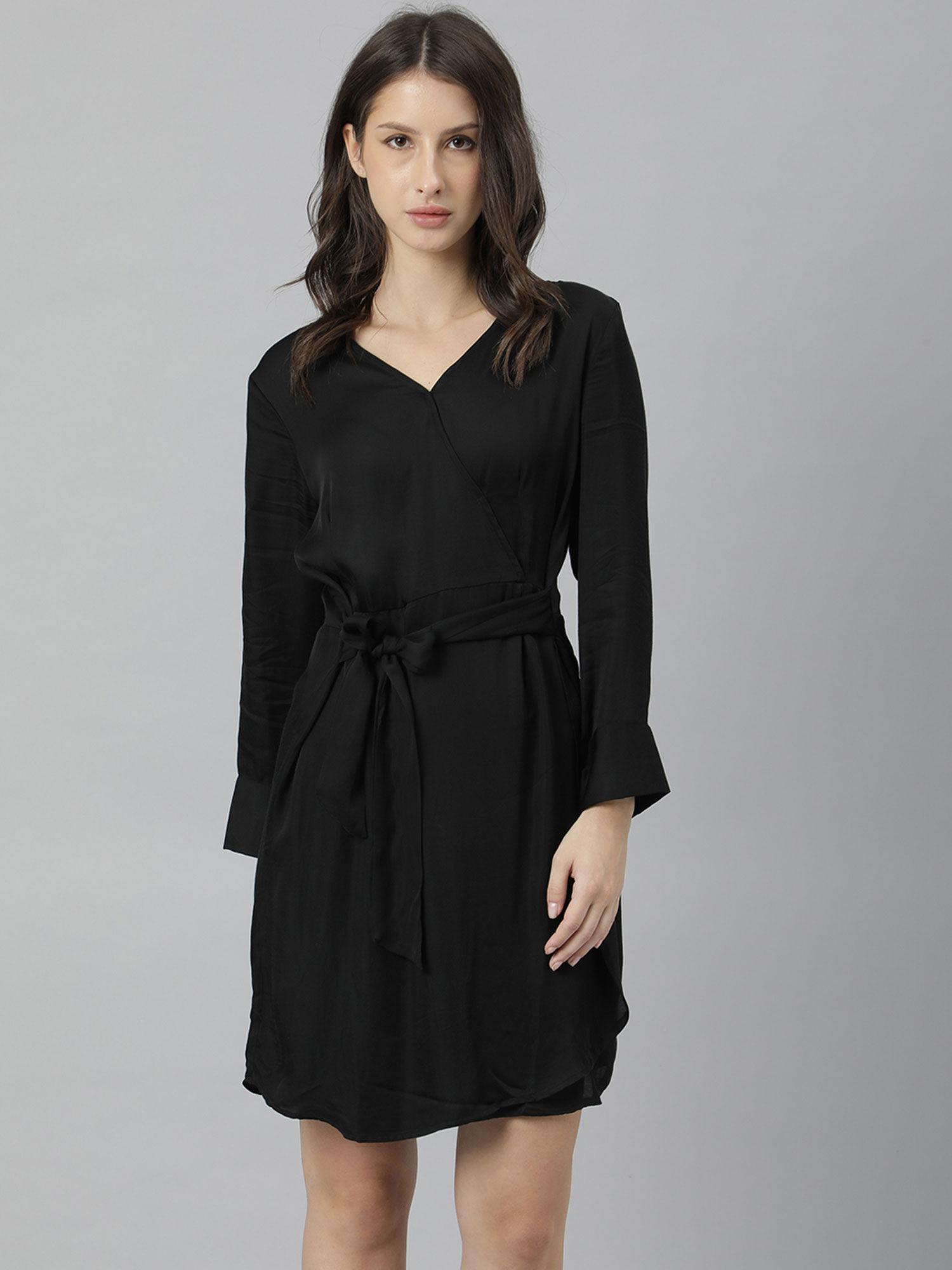 black solid dresses