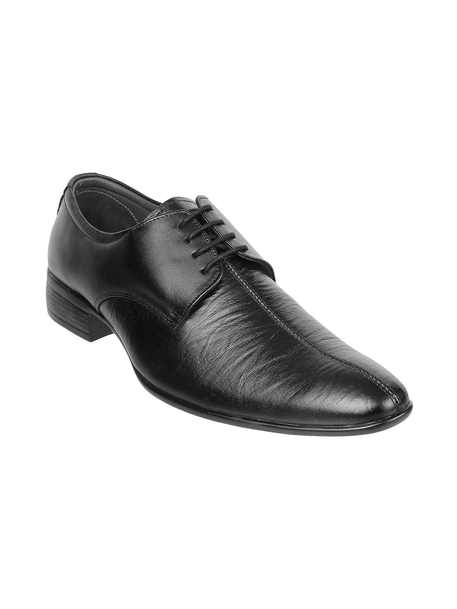 black solid formal shoes