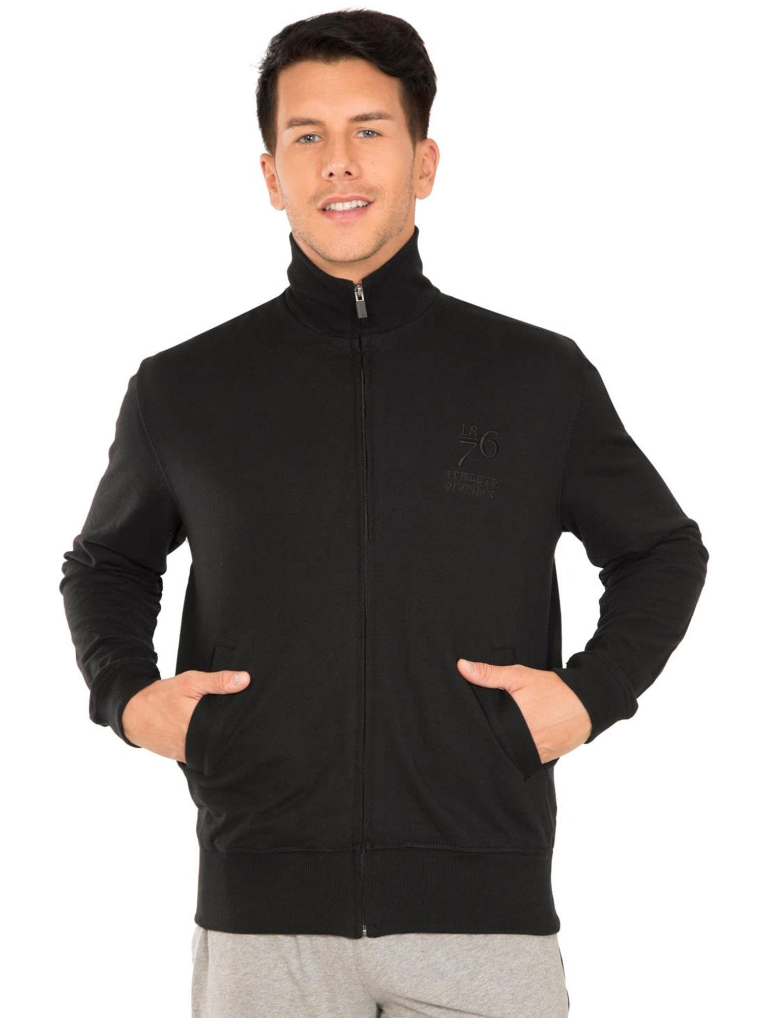 black solid jacket