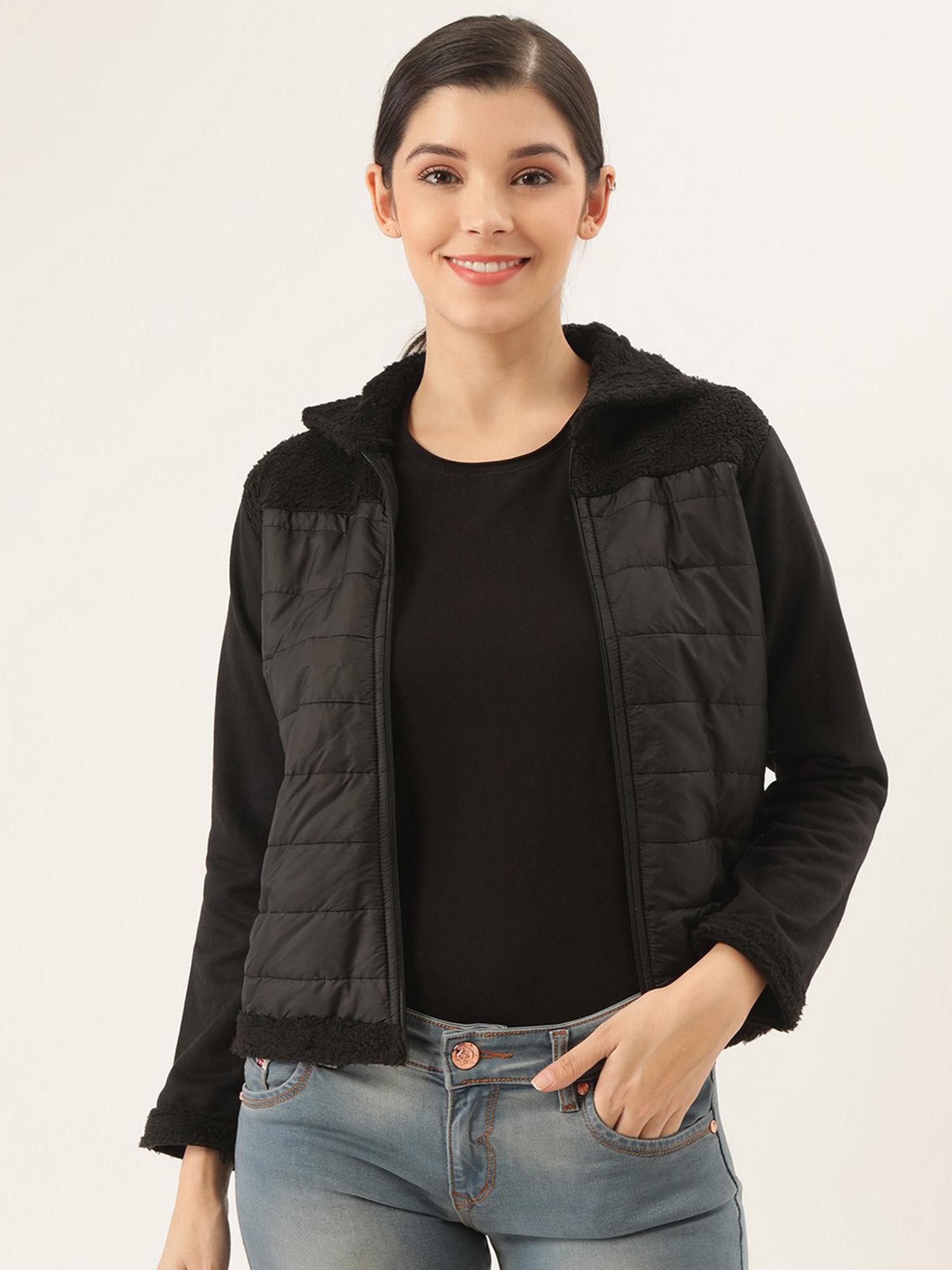 black solid jacket