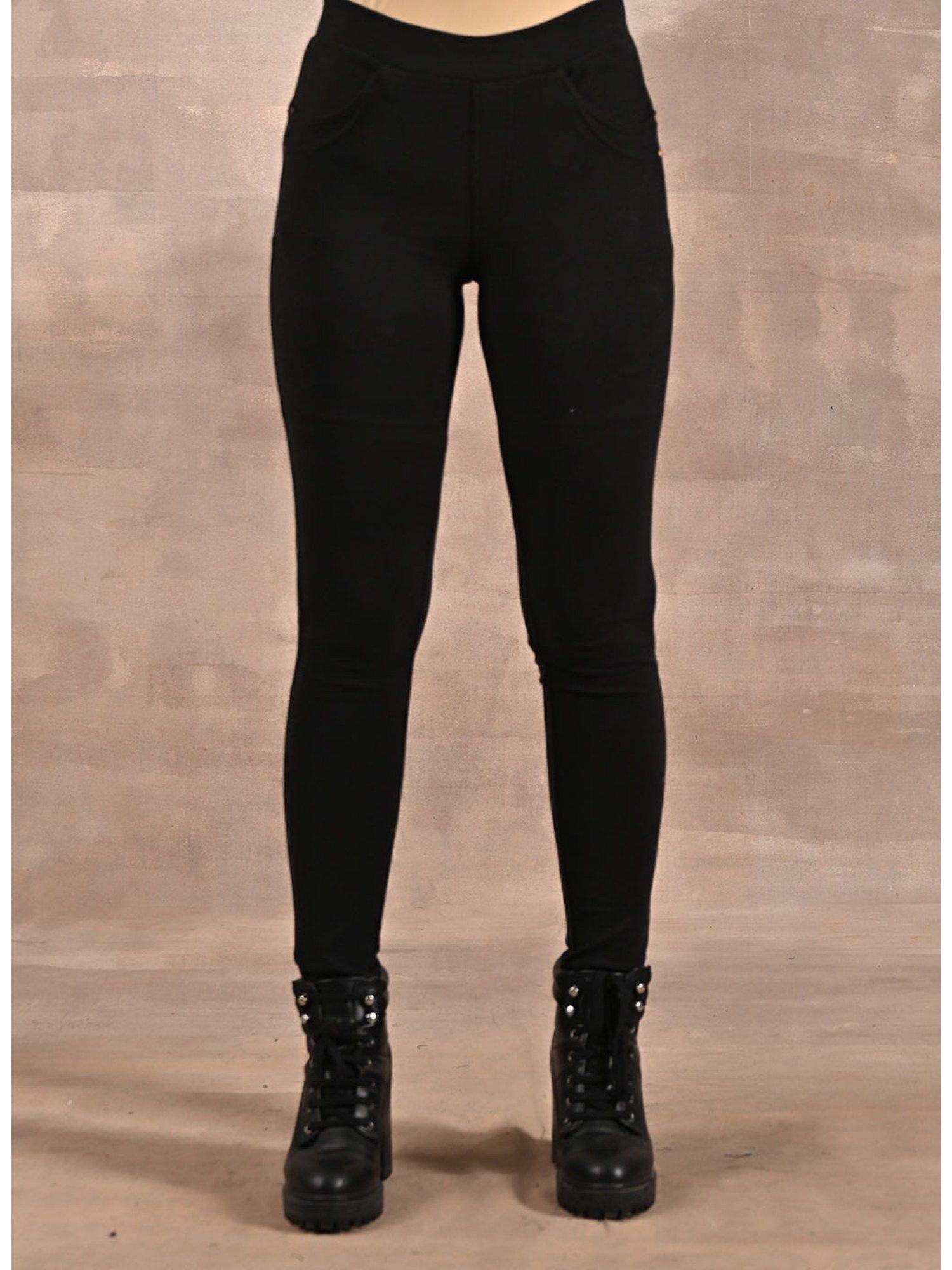 black solid jeggings