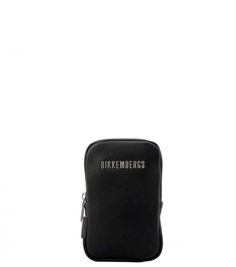 black solid mini crossbody bag