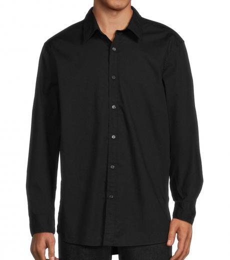 black solid shirt