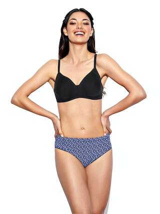 black solid women regular fit bra