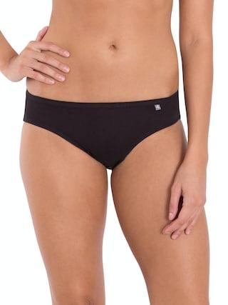 black solid women regular fit brief