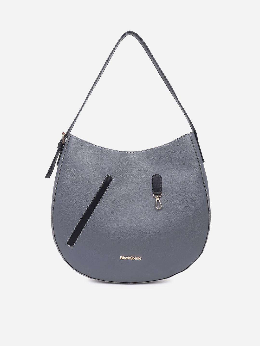 black spade half moon hobo bag