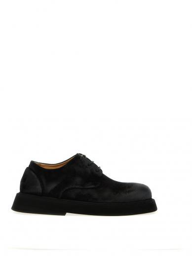 black spalla lace up shoes