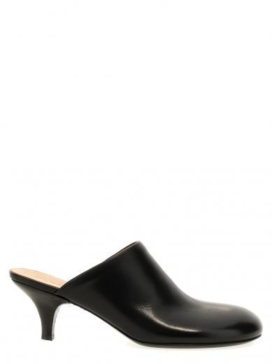 black spilla mules