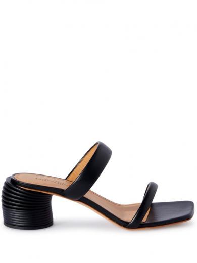 black spring sandal