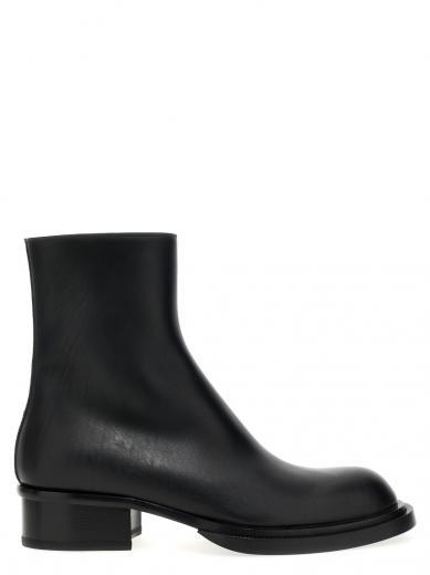 black stack cuba ankle boots