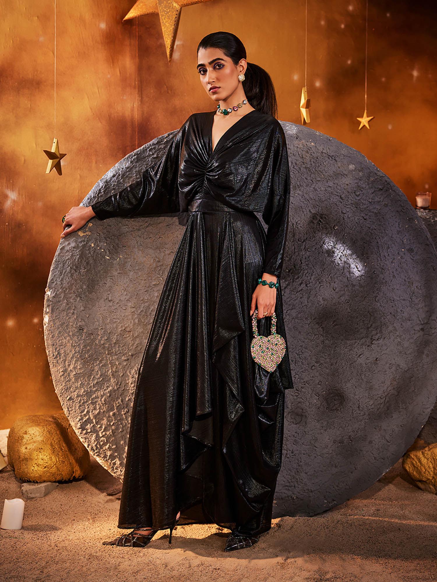 black starlord gown