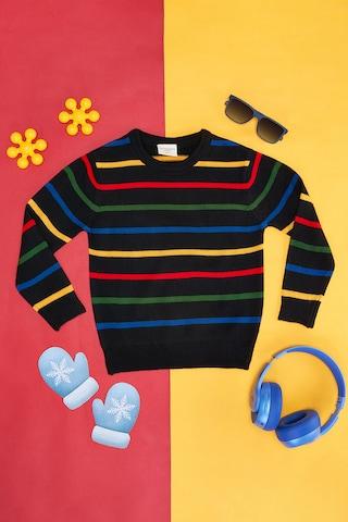 black stripe sweater