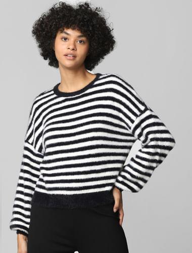 black striped pullover