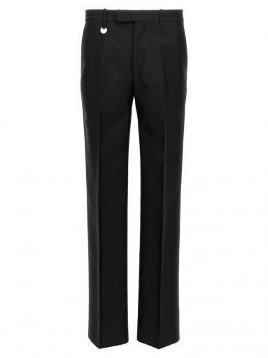 black tailored trousers