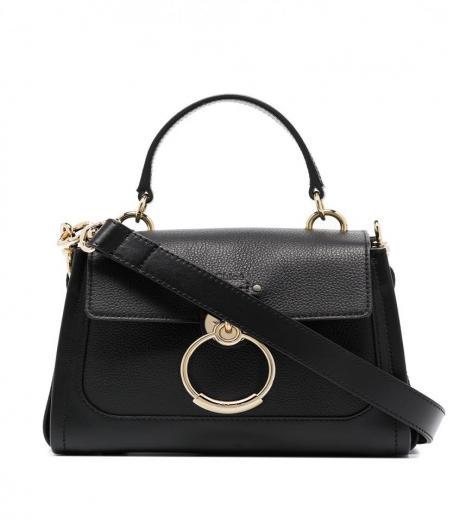 black tess mini leather handbag