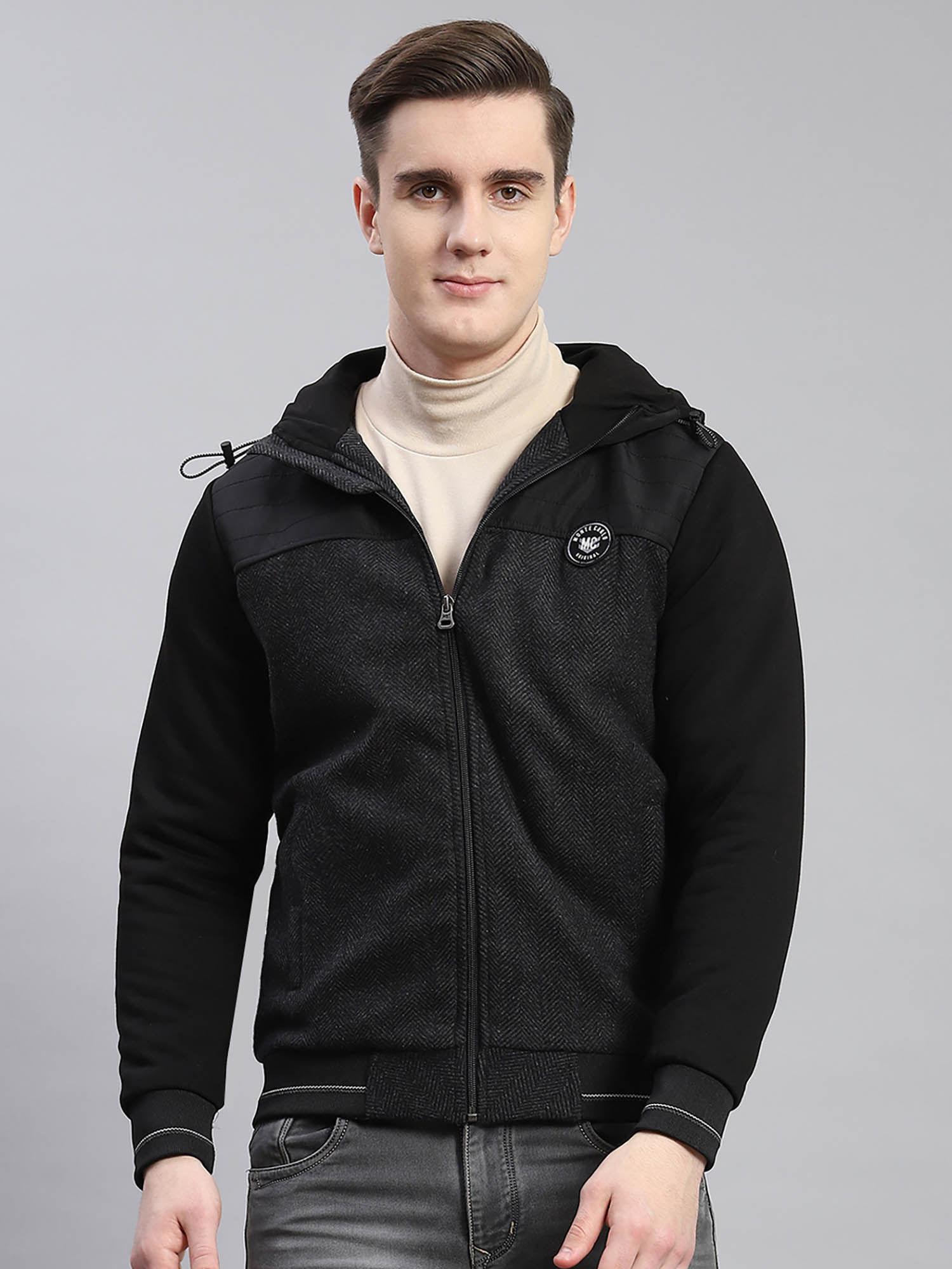 black textured hoodie